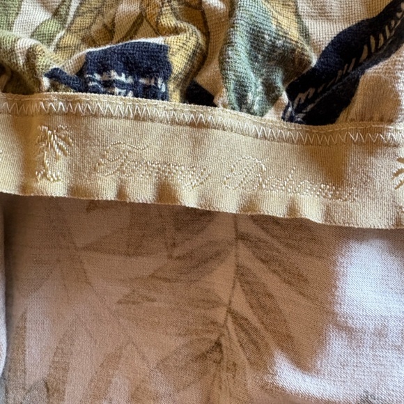 Tommy Bahama Green Floral Tank Stretchy Size XL - Picture 10 of 11